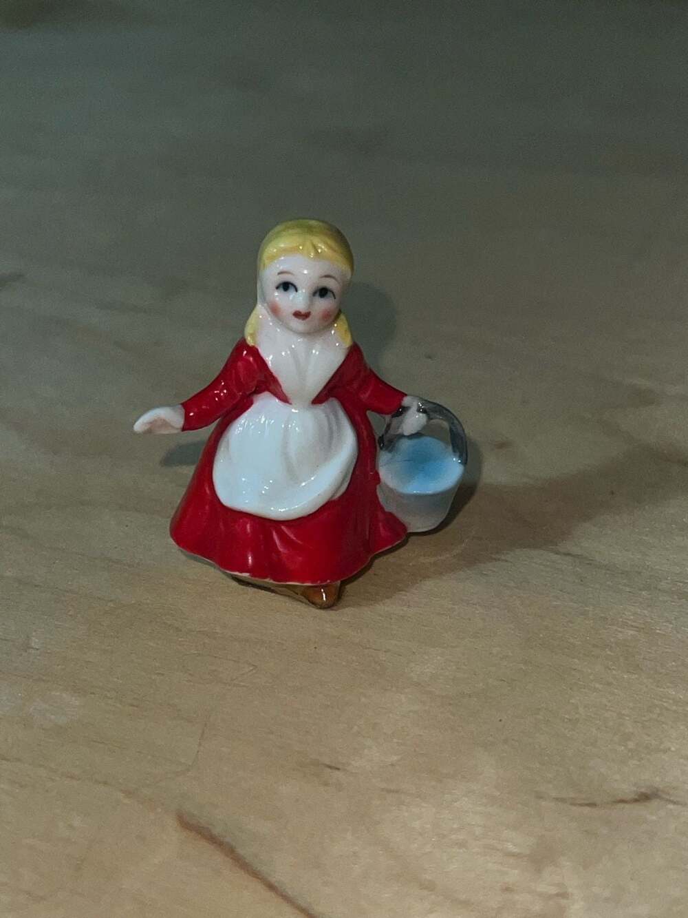 Vintage Miniature Porcelain China Jack & Jill Nursery Rhyme Jill Figurine 2”